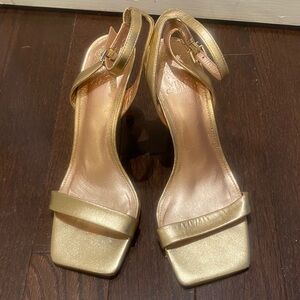 Vince Camuto Metallic Gold Heels